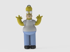 homer simpson jogos simpsons 3d print model - Mito3D