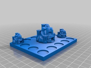 ironguard base kings guerra gli edifici le strutture kow in miniatura da tavolo di gioco mappa 3d print model - Mito3D