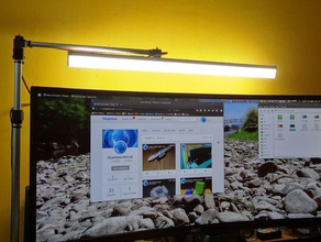área de trabalho da lâmpada ajustável em altura rotação office computador família 3d print model - Mito3D