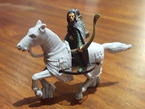cheval de mont-d&d miniatures jeux 3d print model - Mito3D