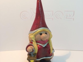 la navidad imp femenino las esculturas enano gnome 3d print model - Mito3D
