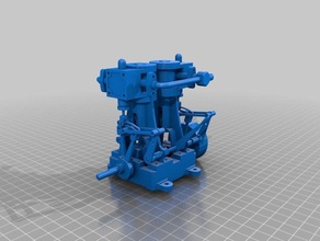 máquina de vapor buhar makinas 3d impressão makinesi o motor a 3d print model - Mito3D