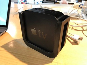 apple tv 4th gen wall mount household 3d print model - Mito3D
