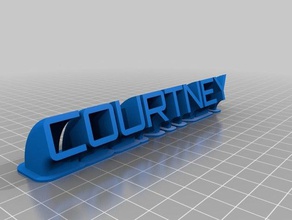courtney office personalizado 3d print model - Mito3D