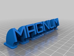 magnum bureau de personnalisé 3d print model - Mito3D