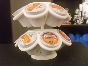 iplik k-bardak tutucu mutfak yemek kahve dekor dekoratif fonksiyonel kcup keurig pod spinner yararlı 3d print model - Mito3D