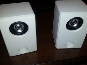 speaker box audio enclosure 3d print model - Mito3D