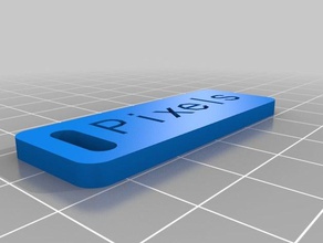 pixels usb tag organização personalizado 3d print model - Mito3D