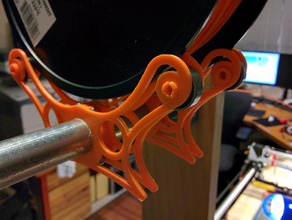 filamento de rodillos 235 mm tubo independiente 3d la impresora accesorios el cojinete bolas soporte bobina mpcnc rodamiento 3d print model - Mito3D