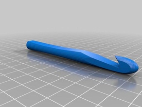 paramétrico de agulha crochê sem apoio a arte as ferramentas personalizado 3d print model - Mito3D