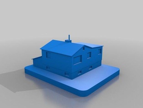 Haus aufwachsen Gebäude Strukturen hamburg home 3d print model - Mito3D