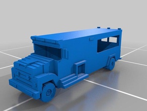 3d slash fbi truck other 3d print model - Mito3D