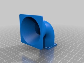 30mm 50mm fan adapter 90 angle 3d printing customized 3d print model - Mito3D