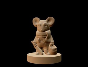 mouseling ladrón de 18mm scale toys games boardgame boardgames fantasy gaming miniature miniatures roleplaying rpg wargame wargames wargaming wayfarer caminante tácticas 3d print model - Mito3D