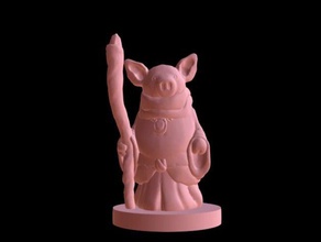 hogwizzard 18mm scale toys games boardgame boardgames dnd dungeons dragons fantasy gaming mage miniature miniatures pathfinder pigman roleplaying rpg sorcerer wargame wargames wargaming wayfarer tactics wizard 3d print model - Mito3D