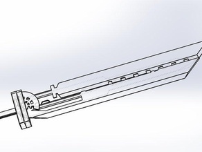 ff7-buster sword les jouets jeux 3d print model - Mito3D