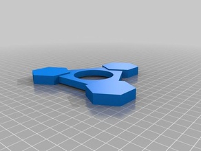 ponderado tri-spinner v3 3d la impresión edc juguete fidget spinner de mano tri 3d print model - Mito3D