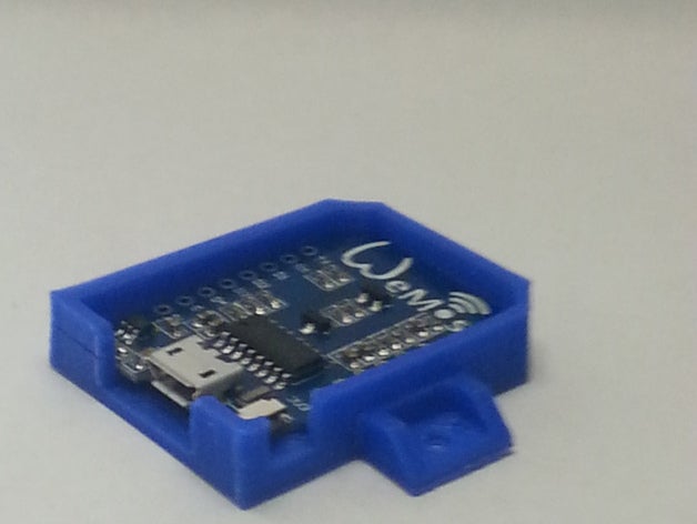 wemos d1 mini tampon monte edin elektronik çerçeve kılıf 3D print model - Mito3D