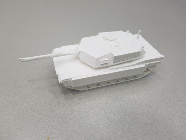 abrams m1a1 des véhicules réservoir 3D print model - Mito3D