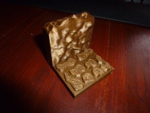 cavern wall tile 2 models dungeons dragons dwarven forge openforge 3d print model - Mito3D