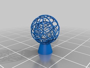 voronoi globo da morte interativo a arte terra diodo emissor de luz brinquedos design 3d print model - Mito3D