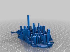 inferior paisaje urbano de manhattan 3d impresión 3d print model - Mito3D