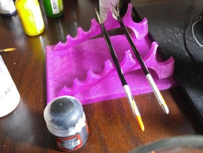 paint brush stand art tools 3d print model - Mito3D