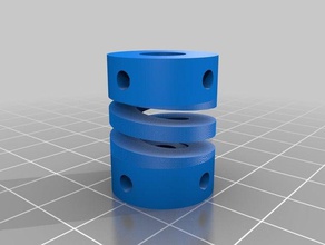 meine kundengebundene flexible helical Kupplung diy 3d print model - Mito3D