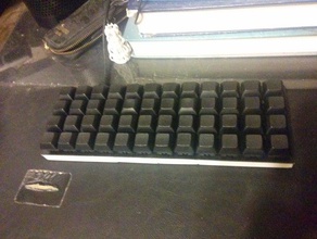 planck ortholinear tastiera piastra superiore computer cherry mx meccanica 3d print model - Mito3D