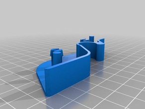 skoda fabia mk2 5j parcel shelf clip automotive 3d print model - Mito3D