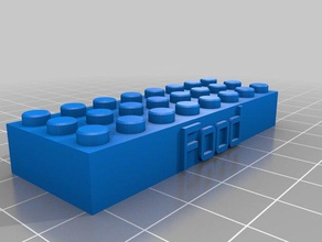 cibo costruzione i giocattoli personalizzato 3d print model - Mito3D