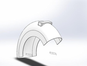 goboard front wheel protection garde boue avant automotive 3d print model - Mito3D