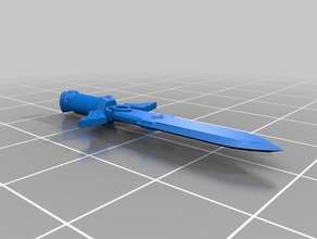 lego master-Schwert 3d drucken 3d print model - Mito3D