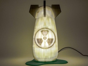 nuclear night light decor dual lamp 3d print model - Mito3D