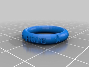hope ring 3d printing 3d print model - Mito3D