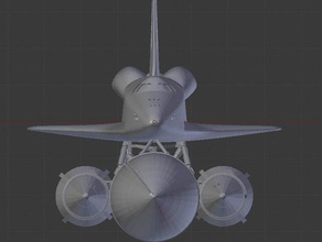 space shuttle fest Modelle 3d print model - Mito3D
