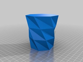 polygone vase 7kat h86 r32 r42 ro62 sl3 les conteneurs personnalisé 3d print model - Mito3D
