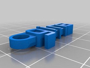 gina organización personalizado 3d print model - Mito3D