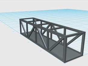 semplice ponte gli edifici le strutture auto di ingegneria replica 3d print model - Mito3D