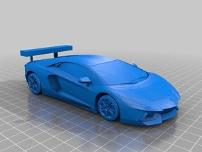 lamborghini 3d baskı araba yarış arabası 3d print model - Mito3D