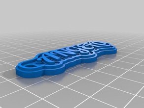 mio nomeportachiavi keychains customized 3d print model - Mito3D