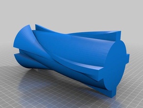 lofted gear vase 3d printing 3d print model - Mito3D