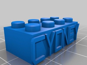cydney costruzione i giocattoli personalizzato 3d print model - Mito3D