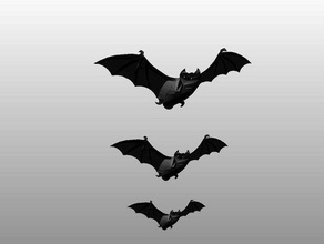 bats animals 3d print model - Mito3D