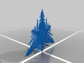 snow flake fractal math incendia 3d print model - Mito3D