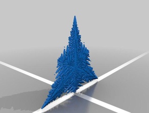 snow flake fractal math incendia 3d print model - Mito3D