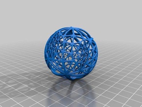 sphère de voronoi les mathématiques fractal incendia 3d print model - Mito3D