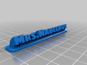 mrsnadelkov office personalizado 3d print model - Mito3D