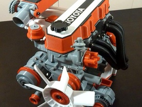 toyota 22re motor pack de expansión hobby 3d print model - Mito3D