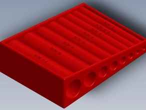 metrik hex anahtar tutucu kolu aracı sahipleri kutuları 3d print model - Mito3D